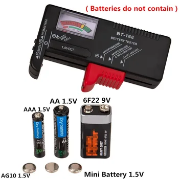 Baterie Tester Checker Universal Battery Checker Model BT-168 pro AA AAA C D 9V 1.5 V knoflíková Baterie Elektrických Zařízení