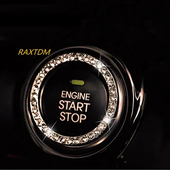 Crystal Auto Engine Start Stop Zapalování Kroužek na Klíče pro Opel, Renault, Hyundai, Alfa Romeo, Toyota Peugeot