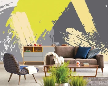 Beibehang Vlastní tapety moderní jednoduchý akvarel geometrickým graffiti osobní obývací pokoj TV pozadí stěny 3d tapetu