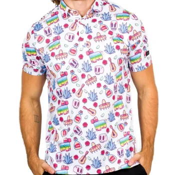 2023 nové neděli swagger Pánské módní tištěné POLO tričko letní krátký rukáv venkovní golfové tričko F4 závodní casual T -shirt top
