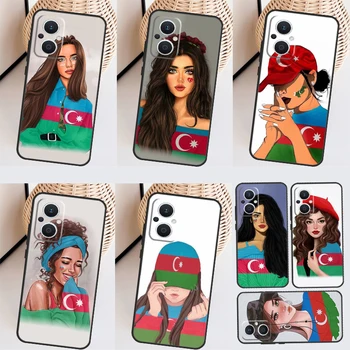 Ázerbájdžán Vlajka Holka Pro OPPO Reno 4 5 6 7 8 Lite 10 Pro Reno 8T 4Z 5Z OPPO Najít X3 Lite X2 Neo X6 X5 Pro Případ