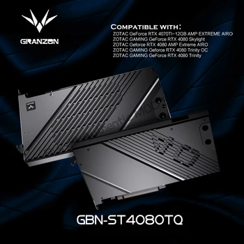 Granzon GBN-ST4080TQ,Vodní Blok Pro ZOTAC HERNÍ GeForce RTX 4080 Trojice OC/AMP Extreme AIRO Karty, Měděný Blok GBN-ST4080TQ