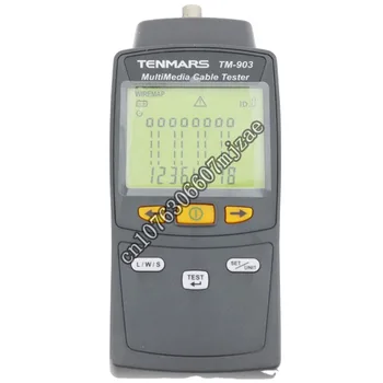 TENMARS TM-903 Přenosný Multimediální Tester Kabelů LAN Cable Tester