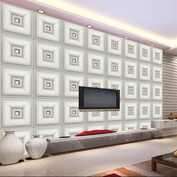 Vlastní tapety 3d nástěnné malby kůže soft bag TV pozadí zeď obývací pokoj ložnice dekorativní malba papel de parede tapety