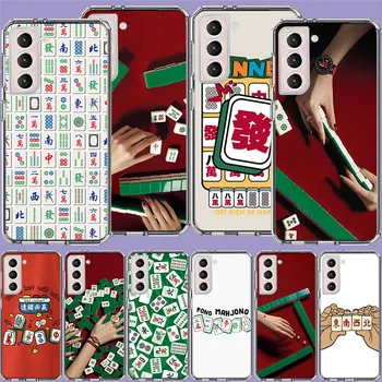 Mahjong Hry Telefon Pouzdro Pro Samsung Galaxy S23 S22 Ultra S21 FE S20 S9 S10 S8 Plus S10E S7 Edge Kryt Shell Coque