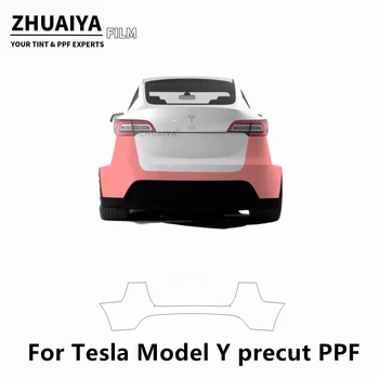 2020-2024 Pro Tesla Model Y Zadní Nárazník PPF Ochranu Laku Fólií 8mil karoserie film
