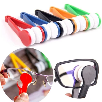 10 KS Náhodné Brýle Věnované Pohodlí Čistič Super Jemné Vlákno Super Clean Power Přenosné Brýle Rub S Key Ring Cleaner