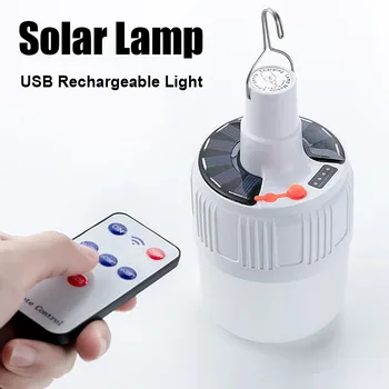 Stropní Žárovky Camping světla Solární Dobíjecí Žárovky Venkovní USB Nouzová Světla Přenosný Stan Svítilna LED Camping Světlo