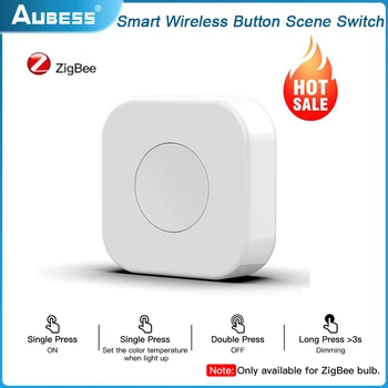 1KS ZigBee Tuya Tlačítko Smart Scene Switch One Touch Tlačítko Ovládání Bezdrátový Přepínač Mini Multi Scéna Propojení Práce S Inteligentní Život