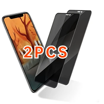 2KS [Anti-Peep] Tvrzené Sklo Pro Iphone 11 12 13 14 Pro Max Privacy Screen Protector Pro 12 13 Mini Obrazovky Ochranné